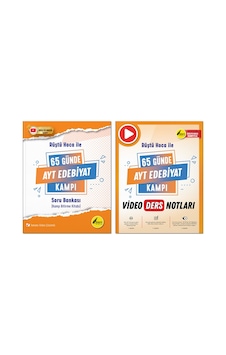 65 Günde Ayt Edebiyat Kamp Kitabı Ve Ayt Edebiyat Video Notları