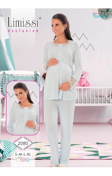 Limissi 2080 Hamile Lohusa Pijama Tk Ecru