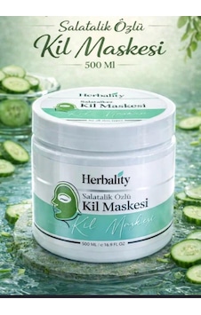 Herbality Salatalık Özlü Kil Maskesi 500 Ml