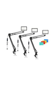 3 Lü 19cm 13w 120 Led Fotograf Video Işığı Kelepçeli Masa Kıskaç Kolu Seti Ürün Youtube Canlı Yayın 3 Lü 19cm 13w 120 Led Fotograf Video Işığı Kelepçeli Masa Kıskaç Kolu Seti Ürün Youtube Canlı Yayın