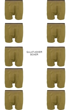 Qulat 10'Lu Bedelli-Acemi Asker Boxer Külot Haki Qulat 10'Lu Bedelli-Acemi Asker Boxer Külot Haki