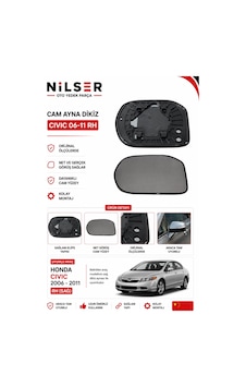 Honda Civic Dikiz Ayna Cam Sağ Dış 2006-2011 Honda Civic Dikiz Ayna Cam Sağ Dış 2006-2011