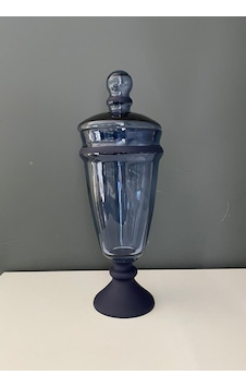 Decorıum Kapaklı Ayaklı Vazo Yarı Mat Kobalt 36 Cm Decorıum Kapaklı Ayaklı Vazo Yarı Mat Kobalt 36 Cm
