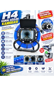 Kanal Gözlem Kamerası H4 / 20 Metre Kanal Gözlem Kamerası H4 / 20 Metre