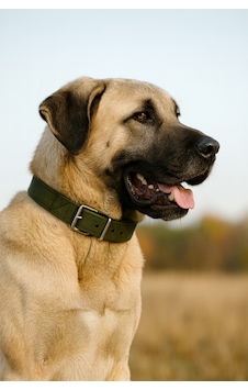 Güçlü Kalın Kangal Köpek Tasması Haki Güçlü Kalın Kangal Köpek Tasması Haki