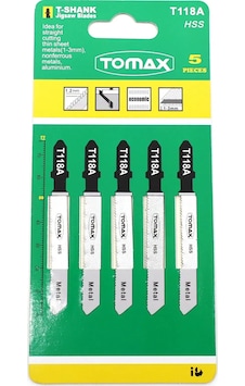 Tomax Normal Kesim Metal Dekupaj Ağzı T118a - 5 Adet Tomax Normal Kesim Metal Dekupaj Ağzı T118a - 5 Adet