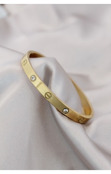 Utterly Good 316l Çelik Gold Renk Zirkon Taşlı Kadın Bileklik Çok Renkli Utterly Good 316l Çelik Gold Renk Zirkon Taşlı Kadın Bileklik Çok Renkli