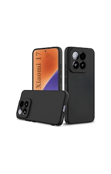 Xiaomi 17 Uyumlu Silikon Kılıf - Pastel Renk Tonu Kamera Korumalı Esnek Kapak - Siyah Siyah Xiaomi 17 Uyumlu Silikon Kılıf - Pastel Renk Tonu Kamera Korumalı Esnek Kapak - Siyah Siyah