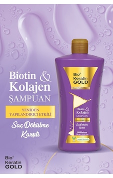 Bio Keratin Gold Biotin & Kolajen Yeniden Yapılandırıcı Etkili Tuzsuz Şampuan 700 ML Bio Keratin Gold Biotin & Kolajen Yeniden Yapılandırıcı Etkili Tuzsuz Şampuan 700 ML
