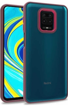 Xiaomi Redmi Note 9 Pro Kılıf Zore Flora Kapak Kırmızı