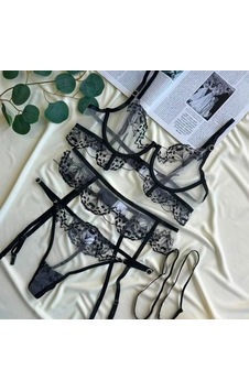 Ellovia Babydoll 004 İthal Seri Takım Siyah Ellovia Babydoll 004 İthal Seri Takım Siyah