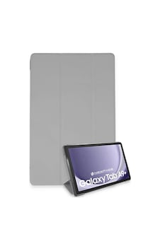 Uray Store Samsung Galaxy Uyumlu Tab A9 Plus Kılıf Tablet Smart Kılıf - Gri Arka Kapak