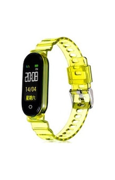 Xiaomi Mi Band 5 Krd-27 Silikon Kordon - Sarı Xiaomi Mi Band 5 Krd-27 Silikon Kordon - Sarı