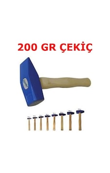 200 Gr Ahşap Saplı Çekiç 1.Kalite Çekic