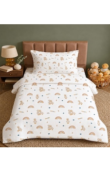 More Home Müslin Bebek Nevresim Takımı %100 Pamuk Ördek Desenli Bej Çok Renkli More Home Müslin Bebek Nevresim Takımı %100 Pamuk Ördek Desenli Bej Çok Renkli