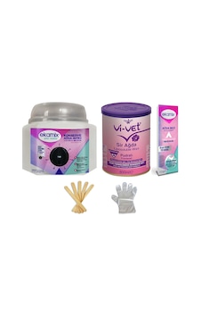 Ekamix Konserve Ağda Makinesi + Vivet Pudralı Ağda 800 ML + Bez 10 M Ekamix Konserve Ağda Makinesi + Vivet Pudralı Ağda 800 ML + Bez 10 M