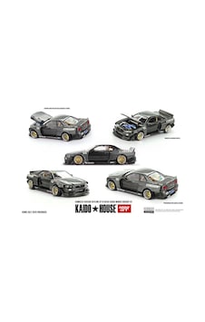 Mini Gt 1:64 Kaido House Nissan Skyline Gt-r R34 Kaido Works Greddy V2 Khmg222 Model Araba Siyah Mini Gt 1:64 Kaido House Nissan Skyline Gt-r R34 Kaido Works Greddy V2 Khmg222 Model Araba Siyah