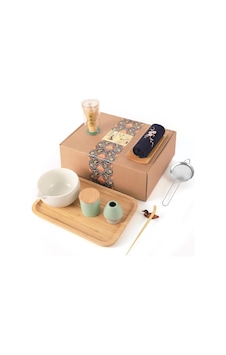 Artcome El Yapımı Japon Matcha Seti, 10 Parça, Dökücülü Kase, Çırpıcı, Tepsi, Toz Kutusu Ve Aksesuarlarla Beyaz Artcome El Yapımı Japon Matcha Seti, 10 Parça, Dökücülü Kase, Çırpıcı, Tepsi, Toz Kutusu Ve Aksesuarlarla Beyaz