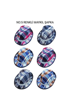 Erturkstore No-5 Renkli Maykıl Şapka Çok Renkli Erturkstore No-5 Renkli Maykıl Şapka Çok Renkli