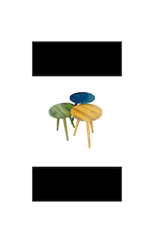 3 Lü Zigon Sehpa Kahverengi - 876646155 Kahverengi