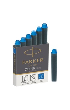 Parker Quink Kısa Kartuş 6'lı Kutu Yıkanabilir Mavi