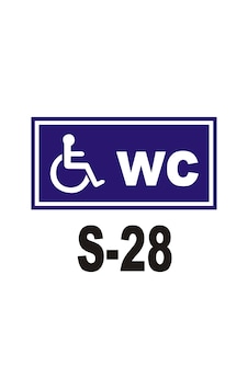 Pvc Dekota Uyarı - Ikaz Levhası Engelli Bay-Bayan Wc