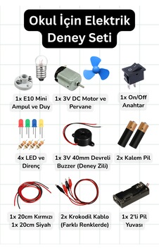 Okul İçin Elektrik Deney Seti Okul İçin Elektrik Deney Seti