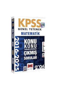 Yargı 2026 Kpss Genel Yetenek Matematik 2016-2026 Konu Konu Tamamı Çözümlü Çıkmış Sorular Yargı 2026 Kpss Genel Yetenek Matematik 2016-2026 Konu Konu Tamamı Çözümlü Çıkmış Sorular