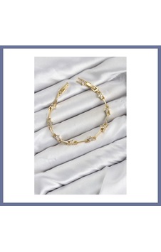 Bezos Cm Gold Renk Yıldız Model Zirkon Taşlı Pirinç Kadın Bileklik Dlra Bezos Cm Gold Renk Yıldız Model Zirkon Taşlı Pirinç Kadın Bileklik Dlra