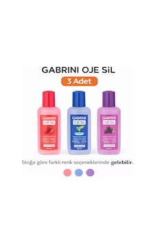 Gabrini Oje Sil Besleyici Aseton 125 Ml Oje Çıkarıcı 3 Adet 78314351 Gabrini Oje Sil Besleyici Aseton 125 Ml Oje Çıkarıcı 3 Adet 78314351