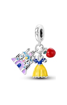 Fubena Disney Güzel Çirkin Elbise Ve Şato Sallantılı Charm Fubena Disney Güzel Çirkin Elbise Ve Şato Sallantılı Charm