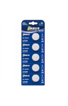 Orbus Cr2032 3v Lityum Pil 5'li Orbus Cr2032 3v Lityum Pil 5'li