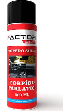 Factor360 Otomobil Araç Torpido Parlatıcı Aerosol 500ml Factor360 Otomobil Araç Torpido Parlatıcı Aerosol 500ml