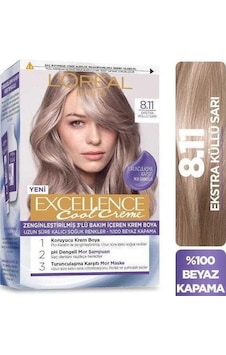 Loreal Excellence Cool Creme Saç Boyası 8.11 Ekstra Küllü Sarı (531766343) Loreal Excellence Cool Creme Saç Boyası 8.11 Ekstra Küllü Sarı (531766343)