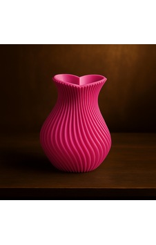 Kalp Şeklinde Vazo. Vazo. 3d Vazo. Plastik Vazo. Kıvrımlı Vazo. Dekoratif Vazo. Pembe Kalp Şeklinde Vazo. Vazo. 3d Vazo. Plastik Vazo. Kıvrımlı Vazo. Dekoratif Vazo. Pembe