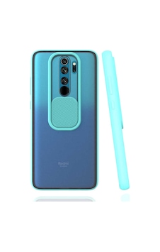 Kilifone - Xiaomi Uyumlu Redmi Note 8 Pro - Kılıf Slayt Sürgülü Arkası Buzlu Lensi Kapak - Turkuaz Kilifone - Xiaomi Uyumlu Redmi Note 8 Pro - Kılıf Slayt Sürgülü Arkası Buzlu Lensi Kapak - Turkuaz