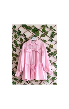 Çınar Boutique Fiyonklu Tunik-pembe - Standart Pembe Pembe Çınar Boutique Fiyonklu Tunik-pembe - Standart Pembe Pembe