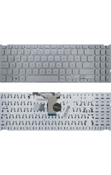 Asus Uyumlu X515jp-ej009a5, X515jp-ej009a7, X515jp-ej009a8, X515jp-ej009a9 Klavye Tr Gümüş Gri Asus Uyumlu X515jp-ej009a5, X515jp-ej009a7, X515jp-ej009a8, X515jp-ej009a9 Klavye Tr Gümüş Gri
