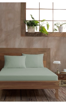 Elart Ranfors Pamuk Fitted Tek Kişilik Çarşaf 100x200cm Adaçayı Elart Ranfors Pamuk Fitted Tek Kişilik Çarşaf 100x200cm Adaçayı