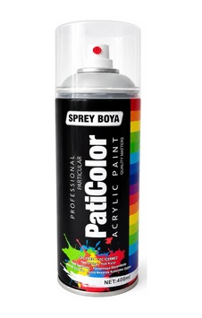 Paticolor Akrilik Sprey Boya 400 Ml Parlak Beyaz Ral 9010 Diğer