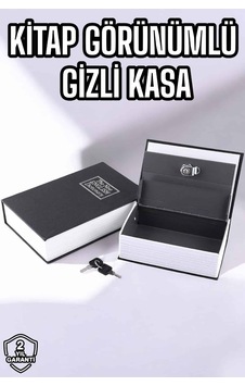 Büyük Boy Anahtarlı Kitap Görünümlü Gizli Kasa Çelik Kasa Altın Kasası - Bayi Depom Büyük Boy Anahtarlı Kitap Görünümlü Gizli Kasa Çelik Kasa Altın Kasası - Bayi Depom