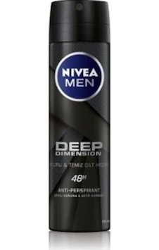 Nivea Men Deep Dimension Kuru&Temiz Cilt Hissi Erkek Sprey Deodorant 150 ML