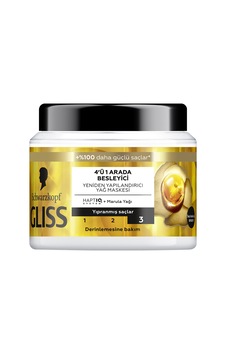 4 Adet Gliss Nutritive Saç Bakım Maskesi 400ml 4 Adet Gliss Nutritive Saç Bakım Maskesi 400ml