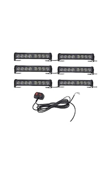 6'lı 48 Led Çakar Lamba Kırmızı-kırmızı 12-30v / Lapa545-3 6'lı 48 Led Çakar Lamba Kırmızı-kırmızı 12-30v / Lapa545-3