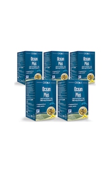 Ocean Plus 1200 Mg Balık Yağı 50 Kapsül Limon Aromalı X5 Adet Ocean Plus 1200 Mg Balık Yağı 50 Kapsül Limon Aromalı X5 Adet