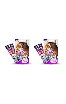 Sıvı Kedi Ödülü Ton Balığı Ve Deniz Tarağı 5x15 Gr, 2'li Paket Sıvı Kedi Ödülü Ton Balığı Ve Deniz Tarağı 5x15 Gr, 2'li Paket