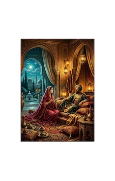 Osmanlı Sarayında Harem Sohbet Sahnesi Dekoratif Kanvas - Mdf Ahşap Tablo Çok Renkli Osmanlı Sarayında Harem Sohbet Sahnesi Dekoratif Kanvas - Mdf Ahşap Tablo Çok Renkli