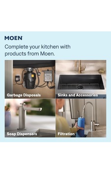 Moen Weymouth Cilalı Nikel Tek Saplı Açılır Mutfak Bar Musluğu, P Diğer