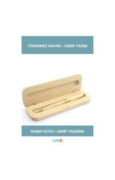 Doğal Ahşap Kutulu Şık Tükenmez Kalem Çok Renkli Doğal Ahşap Kutulu Şık Tükenmez Kalem Çok Renkli
