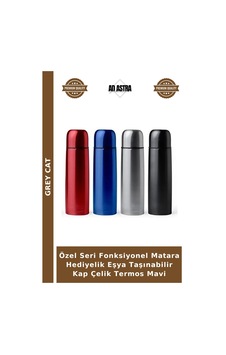 Özel Seri Fonksiyonel Matara Hediyelik Eşya Taşınabilir Kap Çelik Termos Mavi Çok Renkli Özel Seri Fonksiyonel Matara Hediyelik Eşya Taşınabilir Kap Çelik Termos Mavi Çok Renkli